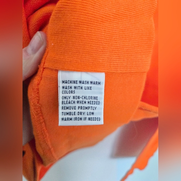 Ralph Lauren Polo Bright Orange Long Sleeve Crewneck Top Men's Large - Picture 4 of 5